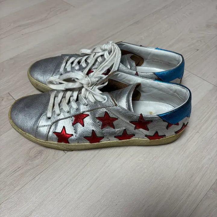 [BUNJANG] Saint Laurent Silver Star Sneakers / 에디슬리먼 생로랑 15SS 실버 스타 스니커즈 40사이즈