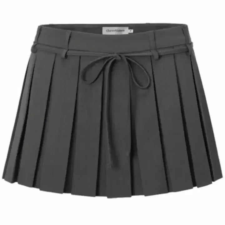 [BUNJANG] 3 Times Cheerly Skirt Gray M / 쓰리타임즈 치어리 스커트 그레이M