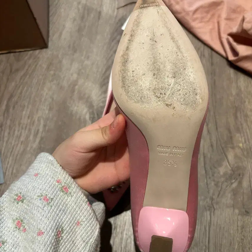 [BUNJANG] Miu Miu Pearl Crystal Shoes (230) / 미우미우 정품 진주 크리스탈 구두 컨디션 최상 230 갸루