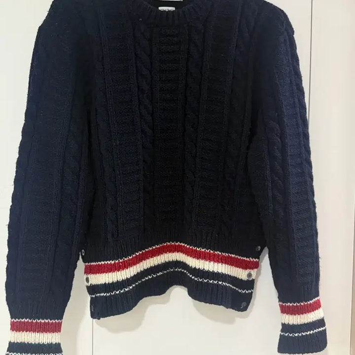 [BUNJANG] Thom Browne Cable Knit Cardigan / 톰브라운 케이블 니트 가디건