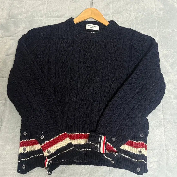 [BUNJANG] Thom Browne Cable Knit Cardigan / 톰브라운 케이블 니트 가디건