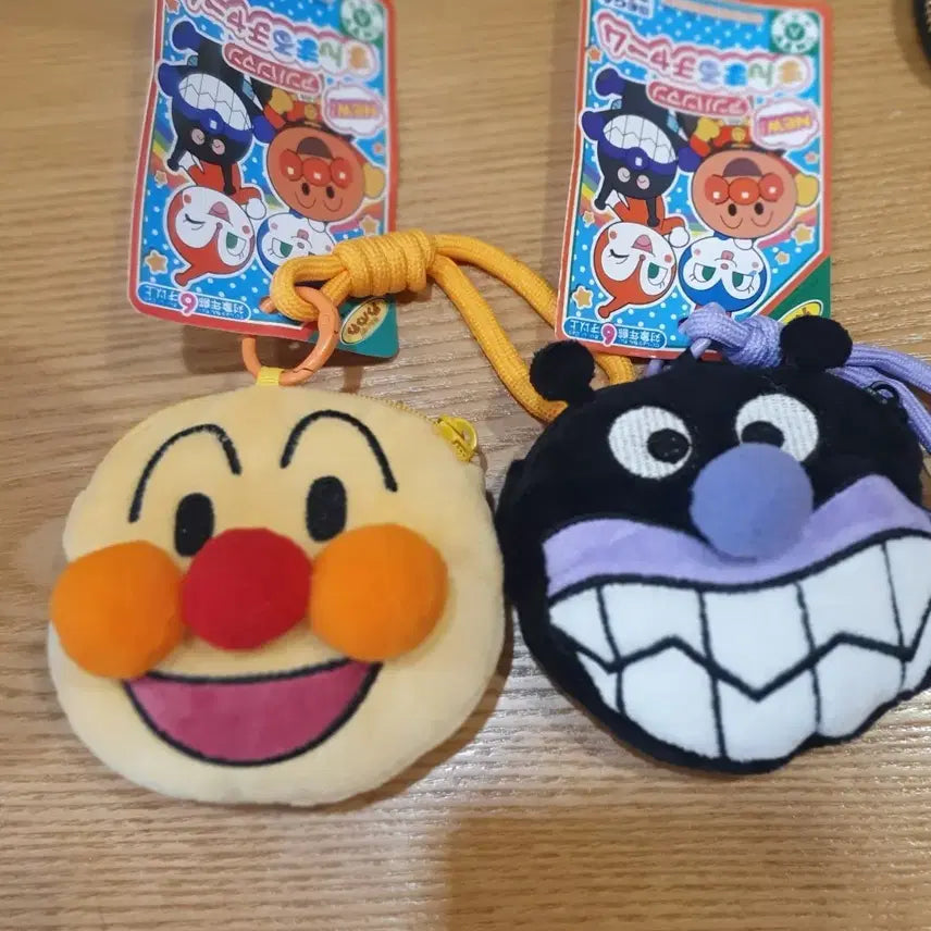[BUNJANG] Anpanman Baikinman Pouch Keyring Set / 일괄)호빵맨 세균맨 파우치 키링 세트