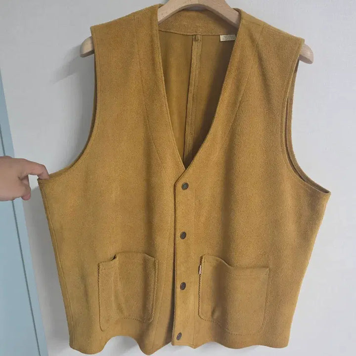 [BUNJANG] LVC Suede Leather Vest XL / LVC 스웨이드 레더 베스트 XL