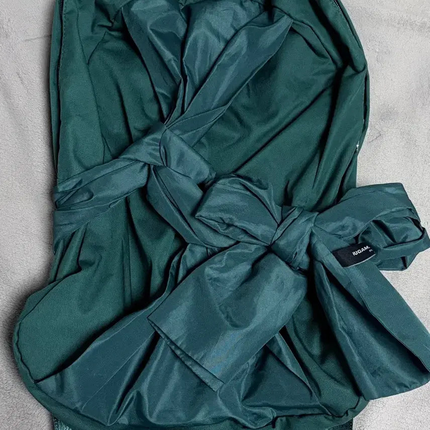 [BUNJANG] Lee Woo Gama Caras Knotted Bag Peacock Green / 이우가마카라스 노티드 백팩 매듭 백 피콕 그린