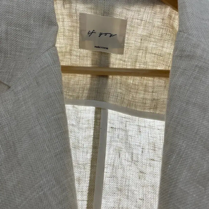 [SOLD OUT] IF YOU 이퓨 린넨 반팔 자켓 베이지