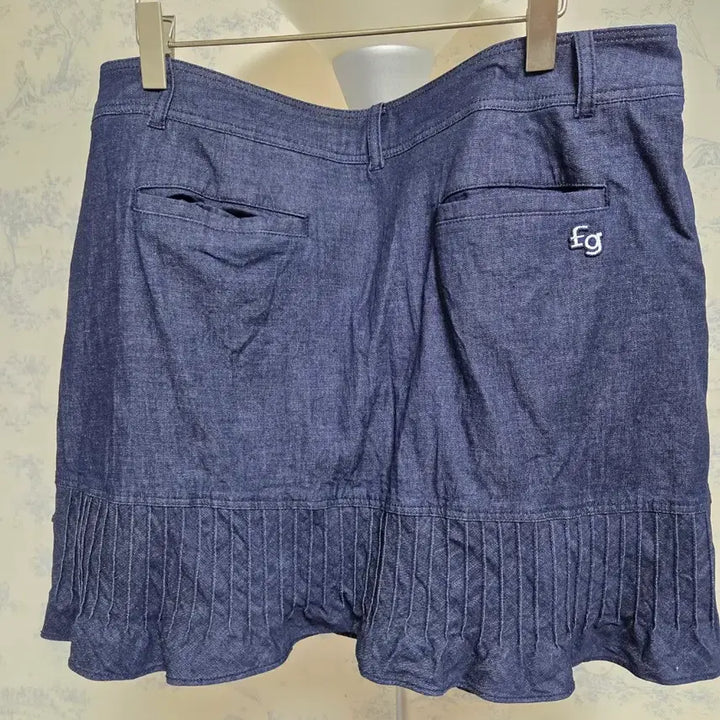 [BUNJANG] Denim Pleated Skirt (32) Shorts XL / 청데님플리츠 스커트(32) 3부반바지 xl