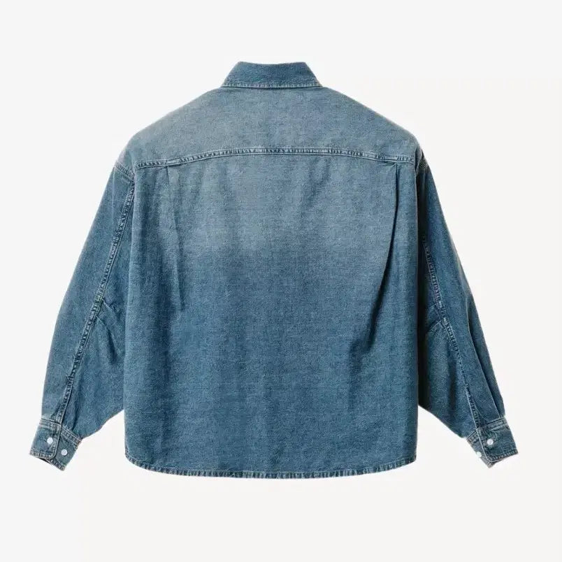 [BUNJANG] Willy Chavarria x Zara Embroidered Oversized Denim Shirt / 윌리 차바리아 x 자라 자수 박시핏 데님 셔츠 L