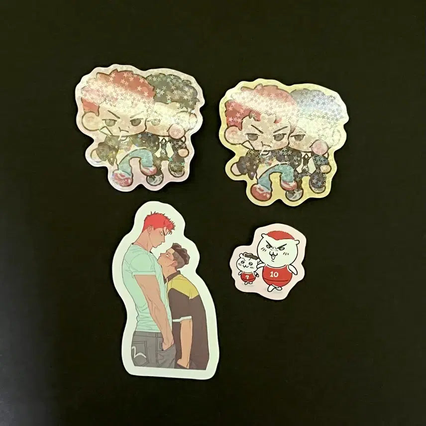 [BUNJANG] Slam Dunk Shohoku Stickers Bundle / 슬램덩크 슬덩 북산 하나료 백호 태섭 태섭른 스티커 굿즈