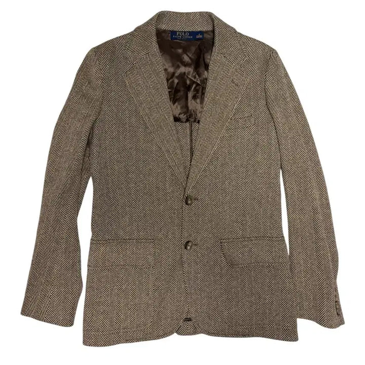 [SOLD OUT] 폴로 랄프로렌 여성 헤링본 실크 블렌드 블레이저 자켓 4사이즈