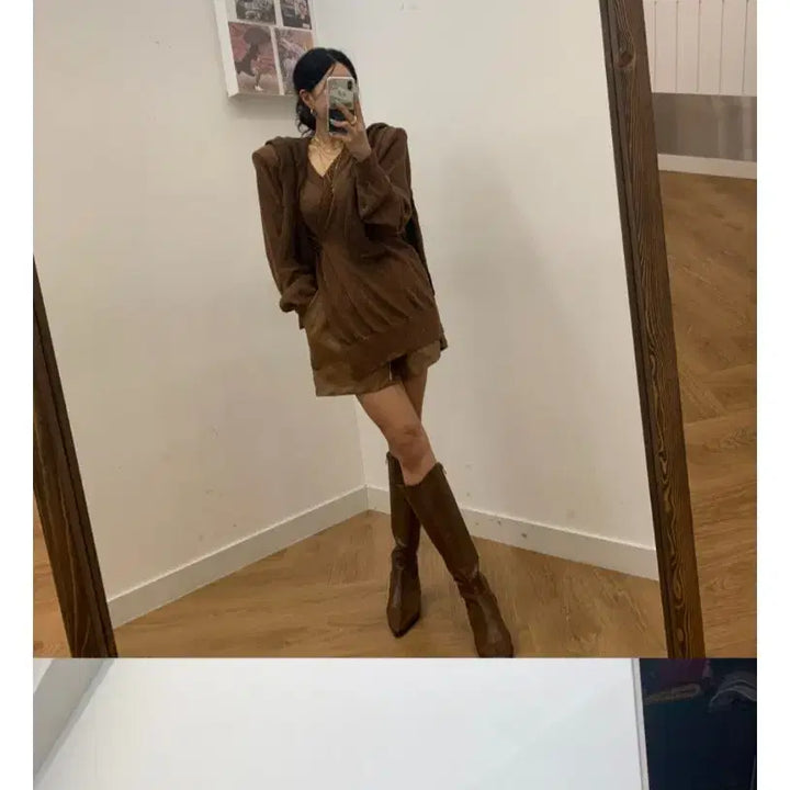 [BUNJANG] Brown Two-Way Knit Top / 브라운투웨이니트(벨201,~등 유명쇼핑몰판매상품)