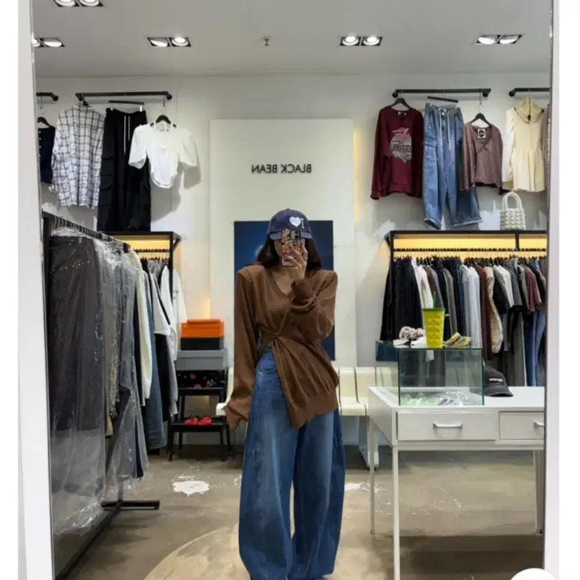 [BUNJANG] Brown Two-Way Knit Top / 브라운투웨이니트(벨201,~등 유명쇼핑몰판매상품)