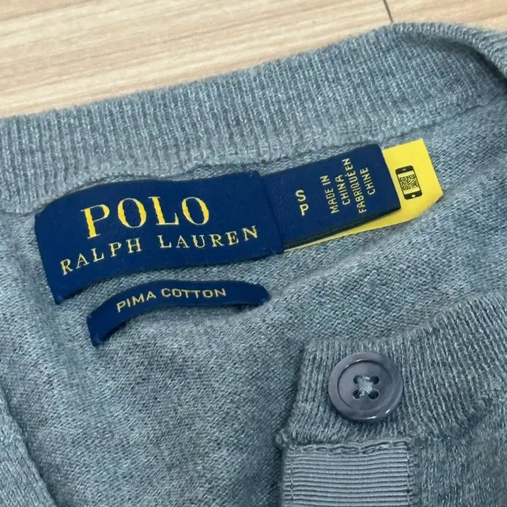 [SOLD OUT] 폴로 우먼 피마코튼 가디건 그레이 S