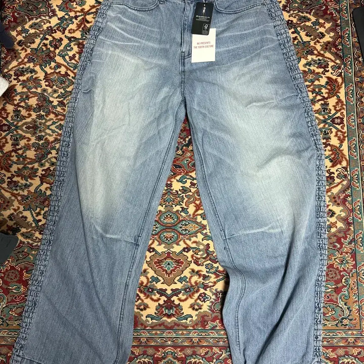 [BUNJANG] ETCE Smoking Baggy Jeans - Blue L / ETCE 스모킹 배기진 블루L
