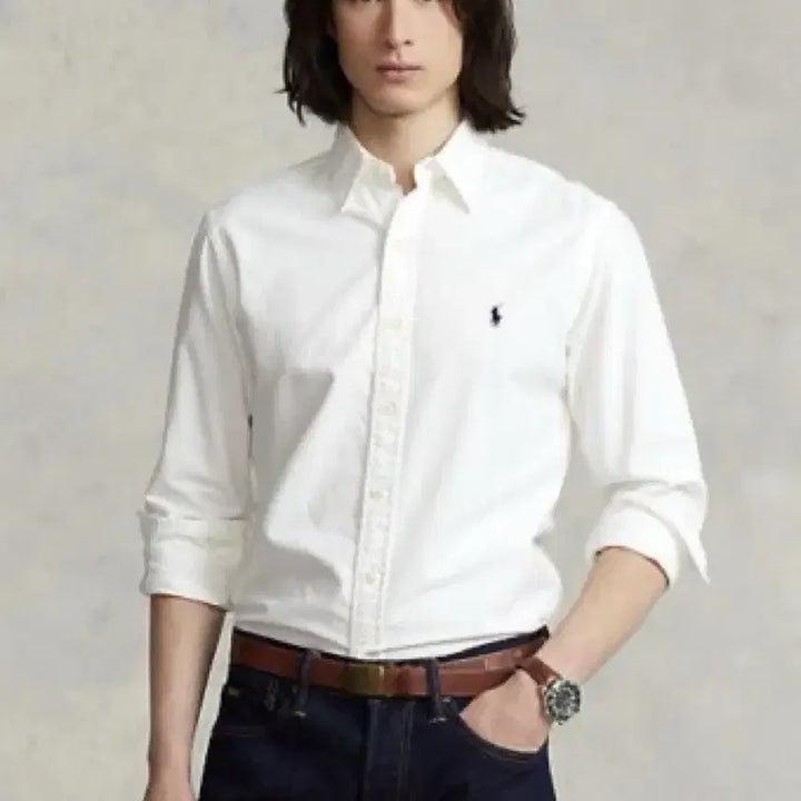 [BUNJANG] Polo Ralph Lauren Oxford White Cotton Shirt / 폴로 랄프로렌 옥스포드 화이트 면셔츠 M,L미개봉 새상품