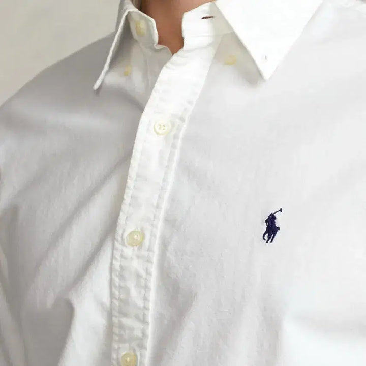 [BUNJANG] Polo Ralph Lauren Oxford White Cotton Shirt / 폴로 랄프로렌 옥스포드 화이트 면셔츠 M,L미개봉 새상품