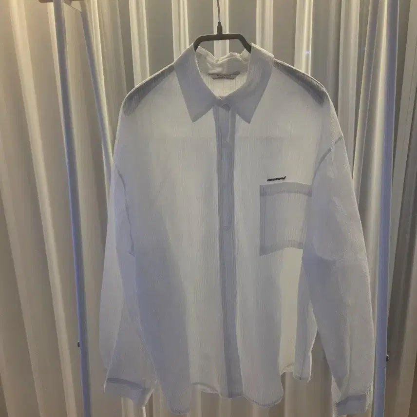 [BUNJANG] Embroidered Organza Shirt / 자수 오간자셔츠(미착용새상품)