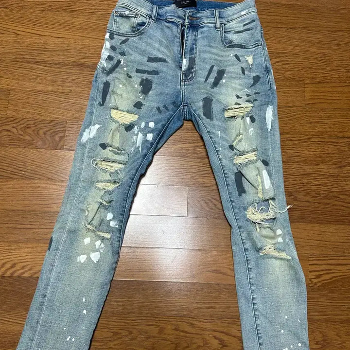 [BUNJANG] AMIRI Distressed Denim Jeans / AMIRI 아미리 디스트로이드 데님진 청바지