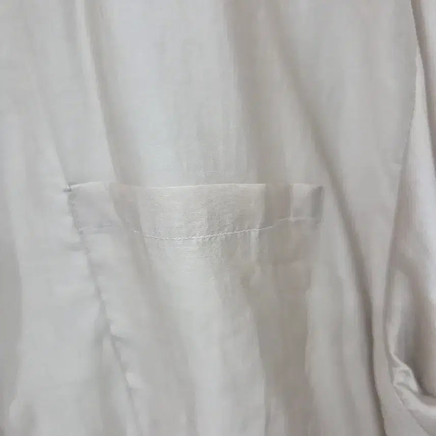 [BUNJANG] Summer See-Through Loose Fit Shirt (Pink Beige) / 여름시스루루즈핏셔츠(핑크베이지