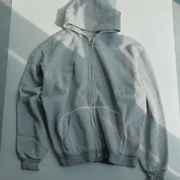 [BUNJANG] Apresse Vintage Lightweight Zip Sweat Hoodie Grey / 아프레쎄 빈티지 라이트 웨이트 집 스웻 후디 그레이 4