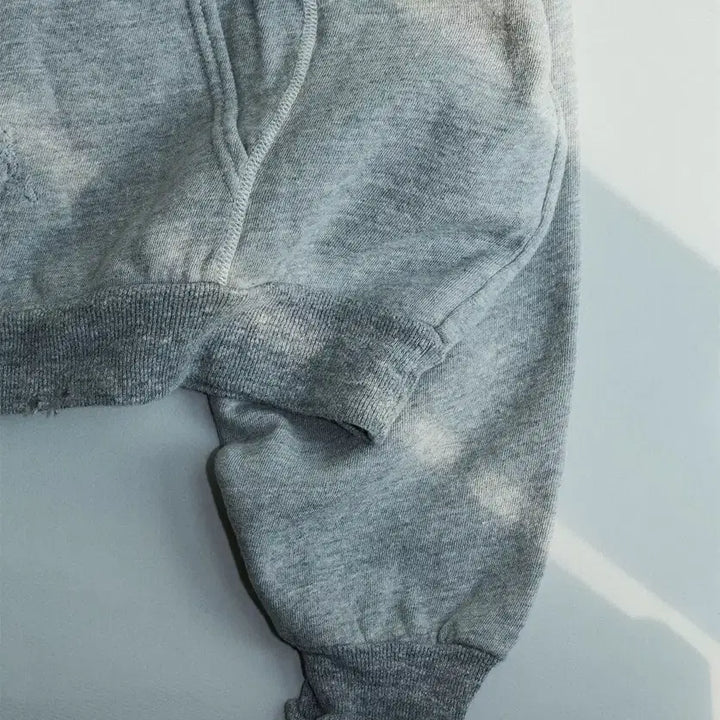 [BUNJANG] Apresse Vintage Lightweight Zip Sweat Hoodie Grey / 아프레쎄 빈티지 라이트 웨이트 집 스웻 후디 그레이 4
