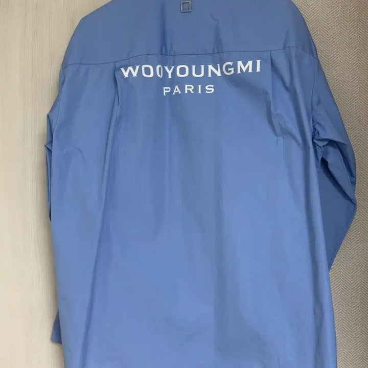 [BUNJANG] Wooyoungmi Back Logo Shirt - Blue (Size 46) / (46) 23ss 우영미 백로고 셔츠 블루