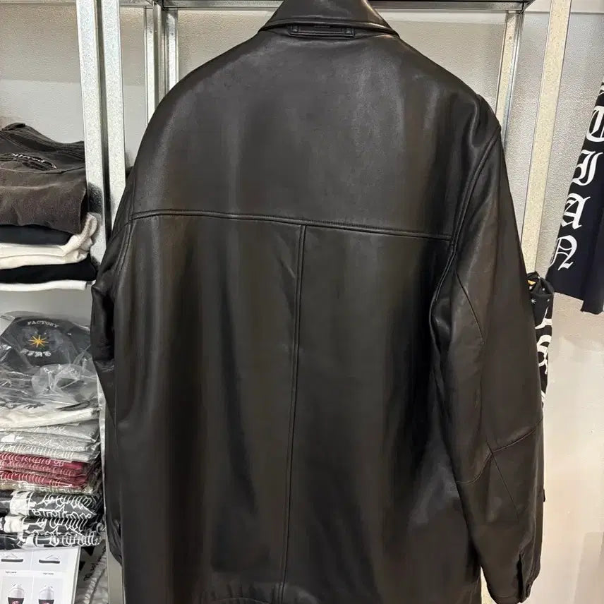 [BUNJANG] (L) 빈티지 램스킨 레더 카코트 / (L) 빈티지 램스킨 레더 카코트