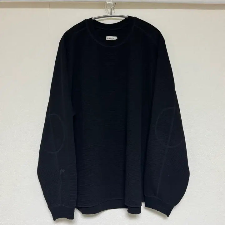 [BUNJANG] Roughside Waffle Long Sleeve Black / 러프사이드 와플 롱슬리브 블랙 3