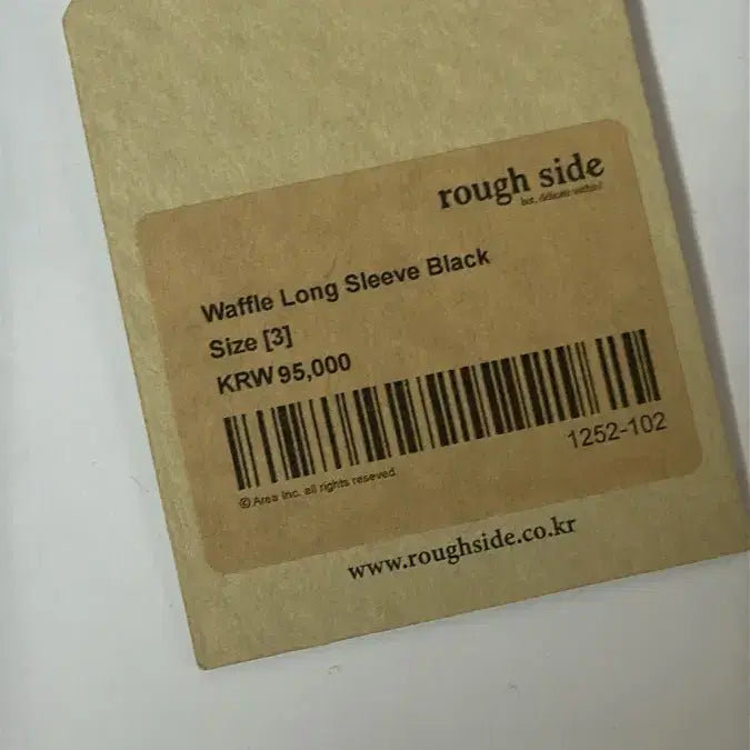 [BUNJANG] Roughside Waffle Long Sleeve Black / 러프사이드 와플 롱슬리브 블랙 3