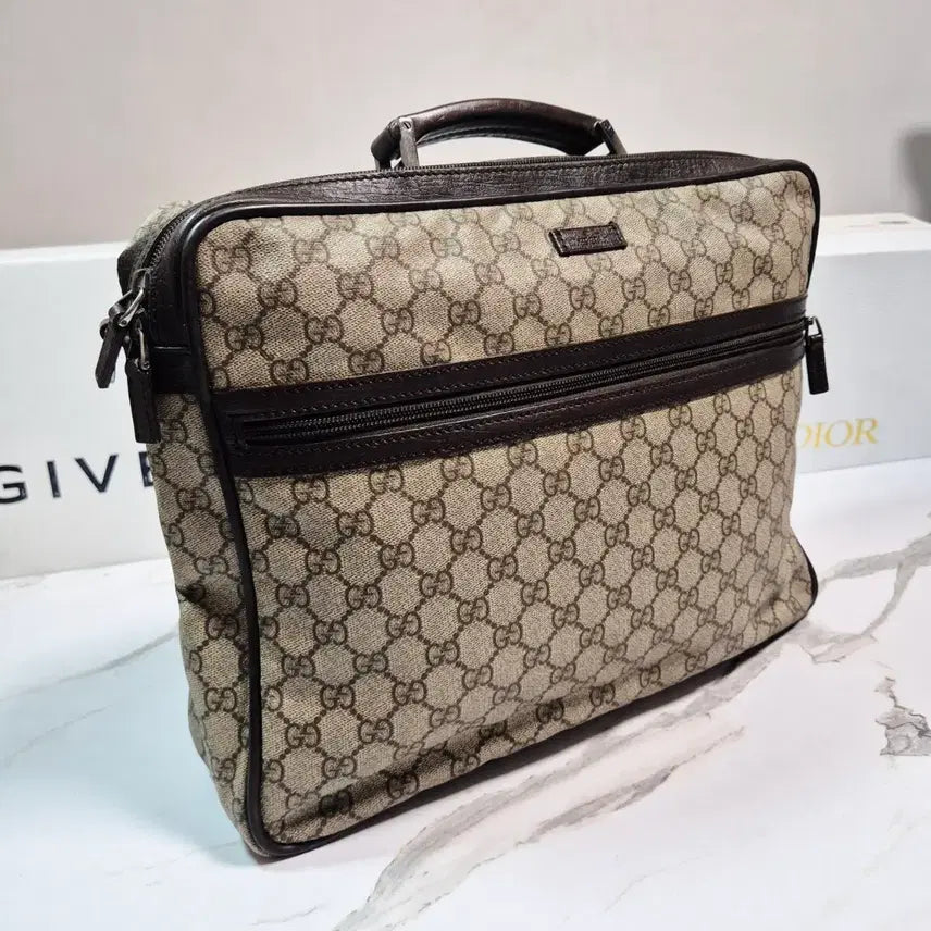 [BUNJANG] Gucci GG Supreme Canvas Briefcase / (정품) 구찌 GG 슈프림 캔버스 브리프케이스 서류가방