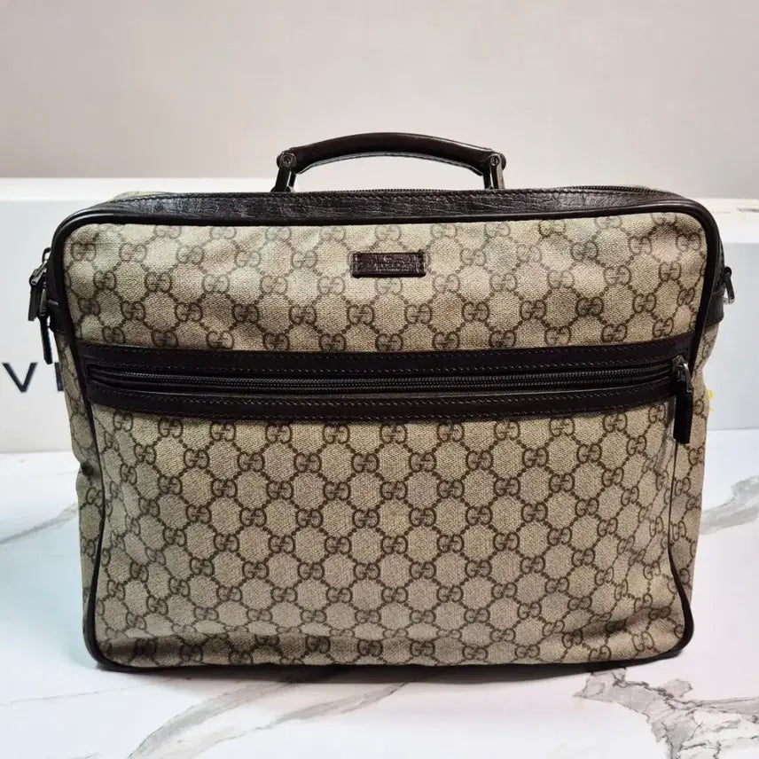 [BUNJANG] Gucci GG Supreme Canvas Briefcase / (정품) 구찌 GG 슈프림 캔버스 브리프케이스 서류가방