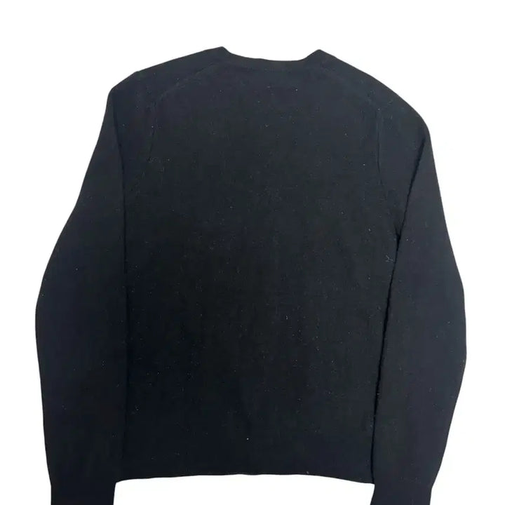 [SOLD OUT] [정품] 꼼데가르송 플레이 레드와펜 라운드넥 블랙 가디건 L