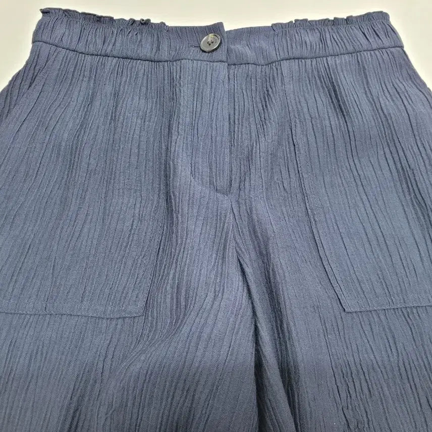 [BUNJANG] Benetton Rayon Wide Pants / BENETTON 25SS  베네통 레이온 와이드 팬츠 / 여 67 네이비