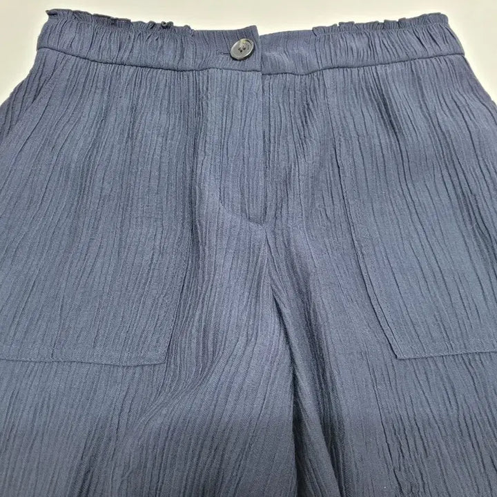 [BUNJANG] Benetton Rayon Wide Pants / BENETTON 25SS  베네통 레이온 와이드 팬츠 / 여 67 네이비