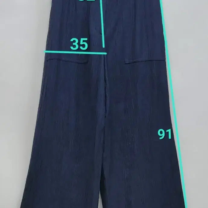 [BUNJANG] Benetton Rayon Wide Pants / BENETTON 25SS  베네통 레이온 와이드 팬츠 / 여 67 네이비