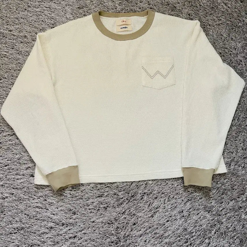 [BUNJANG] Cherry LA x Wrangler Thermal Long Sleeve T-Shirt Beige / CHERRY LA X WRANGLER 긴팔티