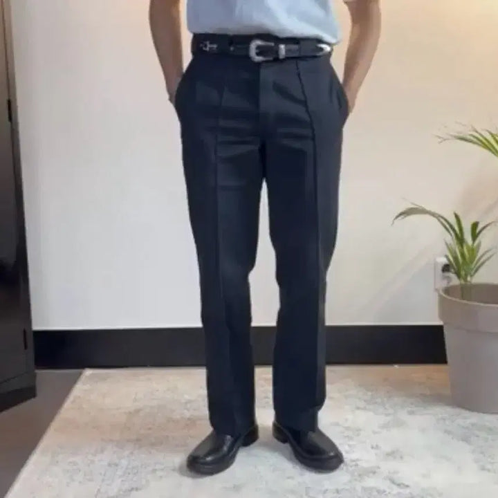 [BUNJANG] Dickies 874 Custom Pleated Chinos (Black, Dark Brown) / 디키즈 874 핀턱 커스텀 34 / 31 (블랙, 다크브라운)