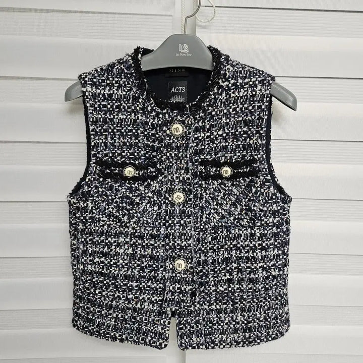[BUNJANG] Mine Act3 Tweed Vest / 한섬 MINE Act3 트위드 조끼 베스트