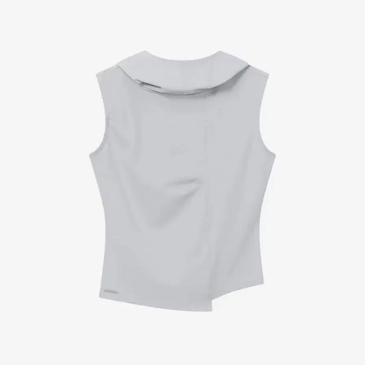 [BUNJANG] Miseki Seoul Cowl Neck Pintuck Sleeveless Top Grey / 미세키서울 Cowl neck pintuck sleeveless GREY