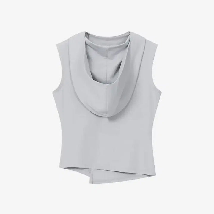 [BUNJANG] Miseki Seoul Cowl Neck Pintuck Sleeveless Top Grey / 미세키서울 Cowl neck pintuck sleeveless GREY