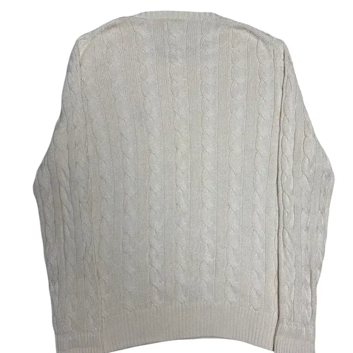 [SOLD OUT] [정품] 폴로 랄프로렌 아이보리 케이블 꽈배기 니트 L
