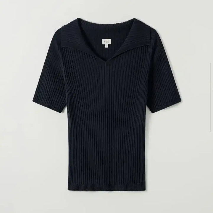 [BUNJANG] SIE Ruen Ribbed Collar Knit Deep Navy S / 시에 SIE 루엔 리브드 칼라 니트 딥 네이비 S