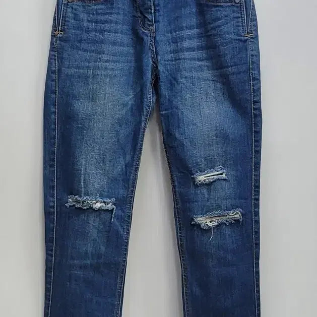 [BUNJANG] TIME Semi Bootcut Denim Jeans / TIME 한섬 타임 세미 부츠컷 데님 청바지 / 여 61-90 커팅진