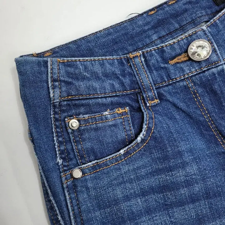 [BUNJANG] TIME Semi Bootcut Denim Jeans / TIME 한섬 타임 세미 부츠컷 데님 청바지 / 여 61-90 커팅진