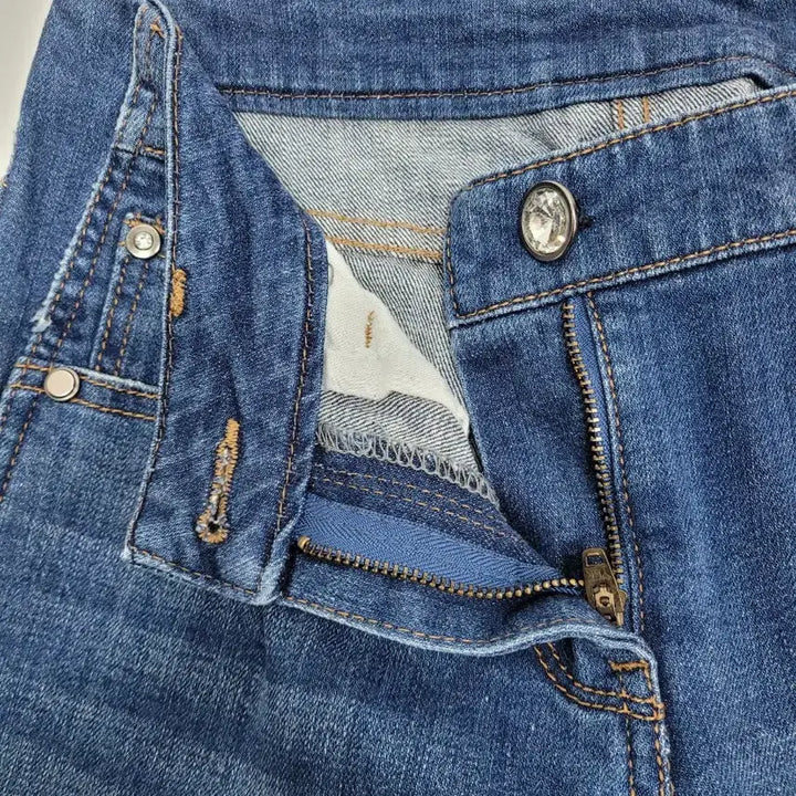 [BUNJANG] TIME Semi Bootcut Denim Jeans / TIME 한섬 타임 세미 부츠컷 데님 청바지 / 여 61-90 커팅진