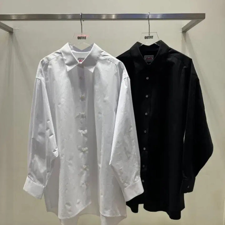 [BUNJANG] Outfit Of The Day (OOTD) Oversized Shirt (White) / 아웃핏 로 셔츠 (화이트)