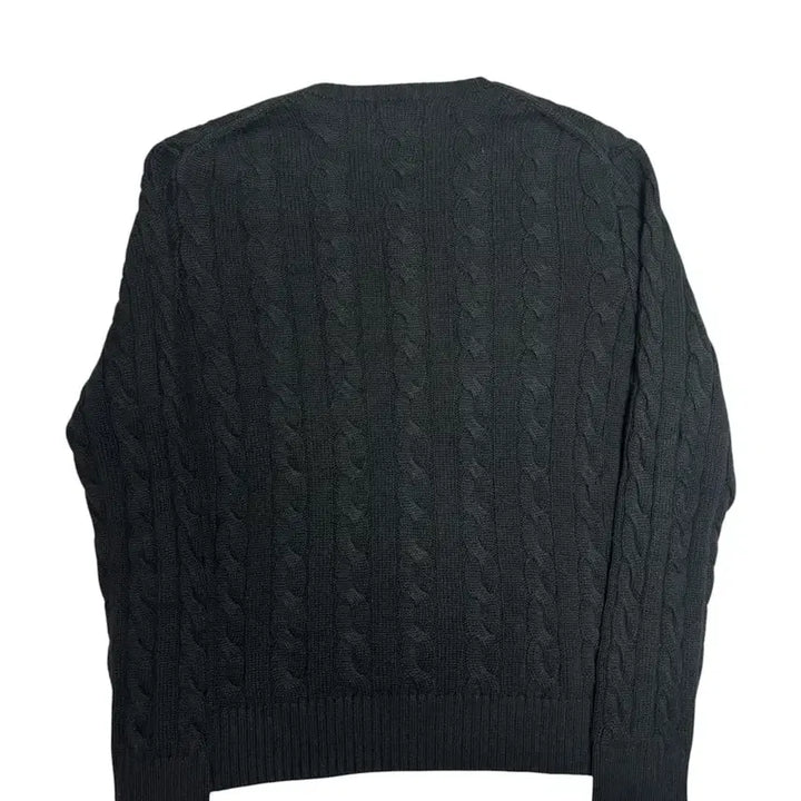 [SOLD OUT] [정품] 폴로 랄프로렌 블랙 케이블 꽈배기 니트 S