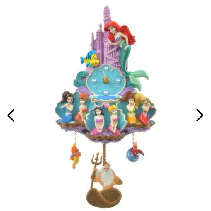 [BUNJANG] Disney The Little Mermaid 35th Anniversary Wall Clock / 디즈니 스토어 인어공주 35주년 기념 벽시계
