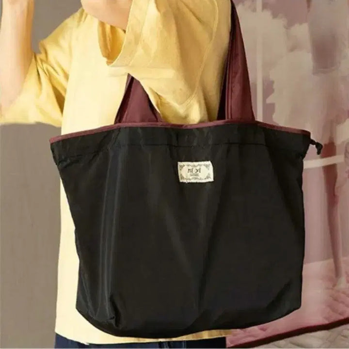 [SOLD OUT] 검정색 접이식 쇼핑 에코백(새상품)