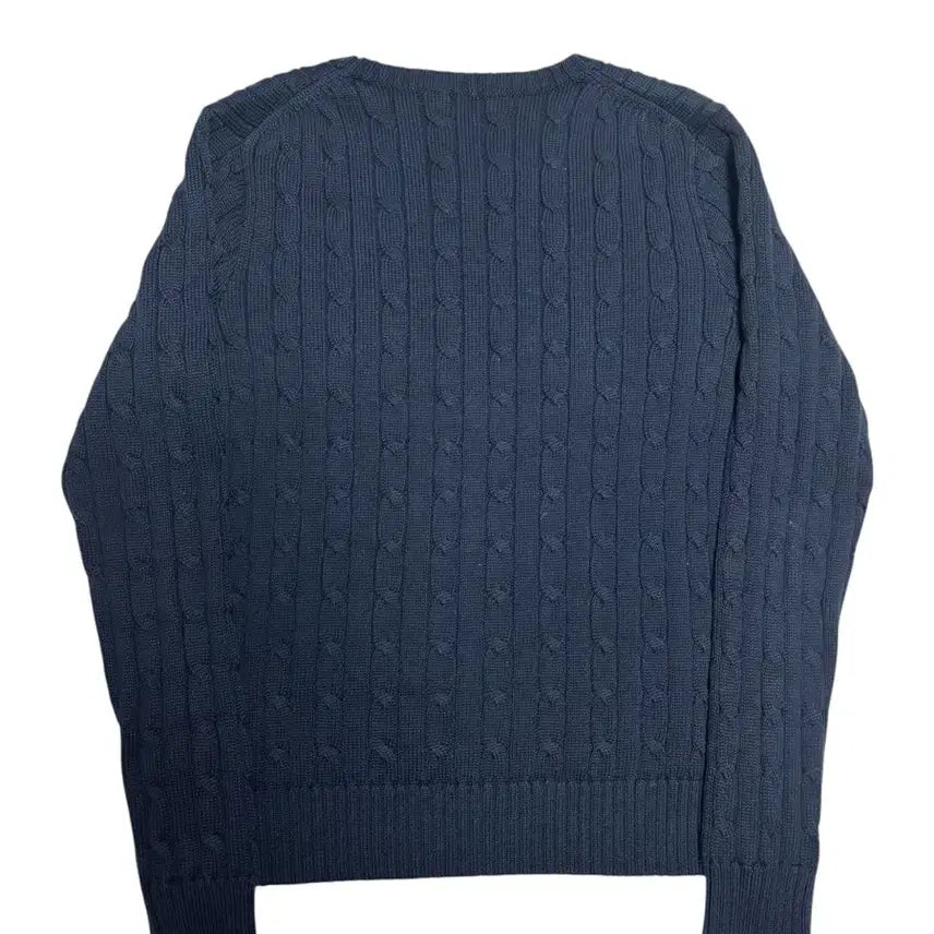 [BUNJANG] Polo Ralph Lauren Cable Knit Sweater / [정품] 폴로 랄프로렌 네이비 케이블 꽈배기 니트 L