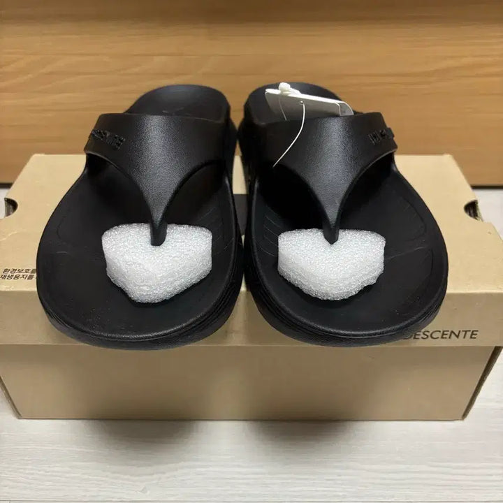 [BUNJANG] Descente Flip-Flops Black 280mm / 새상품) 데상트 쪼리 블랙 280